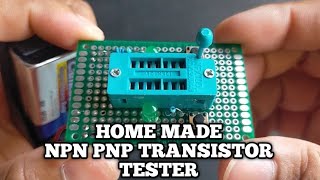 npn pnp transistor tester circuit  npn pnp transistor testing [upl. by Dill]