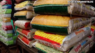 LATEST PRICE OF VARIOUS BAG OF RICE BEANS FOREIGN AND LOCAL RICE AT MISSION ROAD IN BENIN CITY [upl. by Ossy]