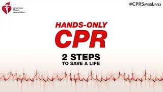 Hands Only CPR Video  Live Training Version [upl. by Atiuqet]