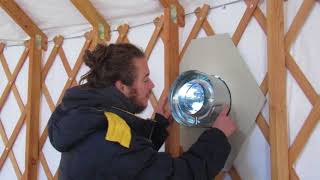 How to Install a Chimney in a yurt [upl. by June]