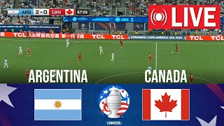 🔴 LIVE  Argentina vs Canada  Copa America 2024  SEMIFINAL  Full Match Streaming [upl. by Hathaway]