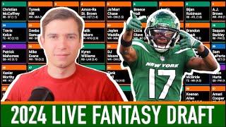 A WILD 2024 Fantasy Football Draft LIVE [upl. by Elberfeld]