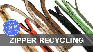 Zipper Recycling  How To Deconstruct Clothing for Cool ZIPPER UPCYCLING [upl. by Yesdnik]