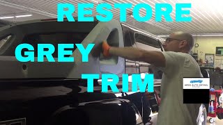 How to Restore Grey Plastic Trim on Your car or Truck And Protect for SIX months [upl. by Annahsit]