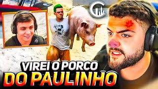 PAULINHO ME TRANSFORMOU EM UM PORCO LUQUET4 [upl. by Ezara]