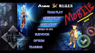 MUGEN MOBILE  Easy Tutorial Gameplay at End [upl. by Anytsirk]