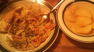 Wholley Talapia Fillets Betty Crocker Classic Pasta Salad amp Shurfine Canned Pears [upl. by Anirba680]