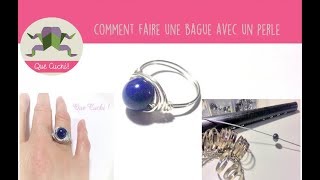 Tuto Comment je fais une bague daluminium avec une pierre [upl. by Aikenahs549]