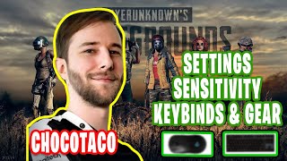 ChocoTaco PUBG Settings Keybinds Sensitivity Gear and Setup 2021 [upl. by Folsom]