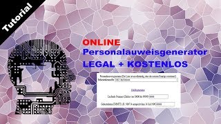 Personalausweisgenerator  Online Personalausweis generieren  Gratis und Legal  GERMAN [upl. by Letnahc429]