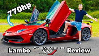 Lamborghini Aventador SVJ review  060mph 14mile amp brake test [upl. by Ahsetal996]