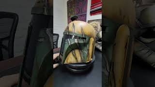 Mando smash helmet painting mandalorian starwarsfan [upl. by Cela]