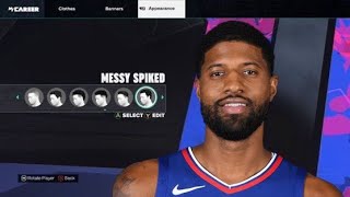 NBA 2K25 PAUL GEORGE FACE CREATION NEXT GEN amp CURRENT GEN BEST FACE CREATION 2K25 [upl. by Irfan]