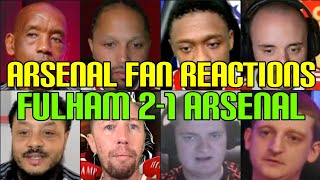 ANGRY 🤬 ARSENAL FANS REACTION TO FULHAM 21 ARSENAL  FANS CHANNEL [upl. by Amling]