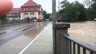 kolbermoor mangfall hochwasser [upl. by Sibilla]