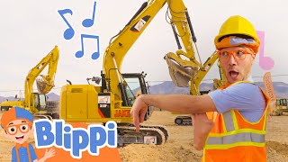 Im an Excavator  Brand New BLIPPI Excavator Song  Fun Educational Songs For Kids [upl. by Teerell]