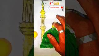 Madina Sharif arts Hindi mein 😍art drawing shorts [upl. by Yrogreg275]