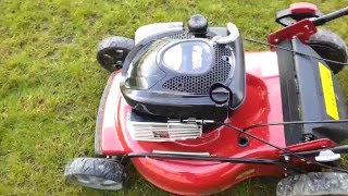 How to start mower Briggs Stratton ReadyStart® Engine [upl. by Eelak665]