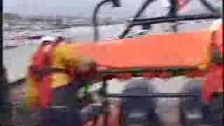 Teignmouth RNLI lifeboat launch [upl. by Ziza]