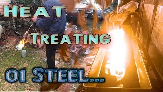 Knife Making  How to heat treat O1 steel [upl. by Scully]