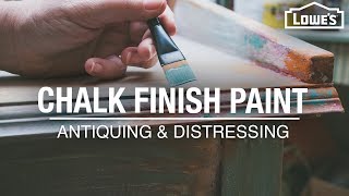 How to Use Chalk Finish Paint  Antiquing and Distressing Tips [upl. by Ayvid964]