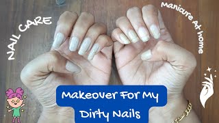 Beauty parlour പോകണ്ട ഇനി💅🏻cleanup nailcare Manicure [upl. by Jannel]