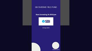 SBI Dividend Yield Fund sbi investment mutualfundsahihai money dividend dividendstocks job [upl. by Tenaj]