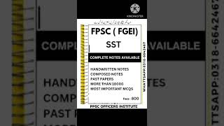 Fpsc SST mcqs   fpsc SST test preparation  part one  part 1 [upl. by Ellerud]