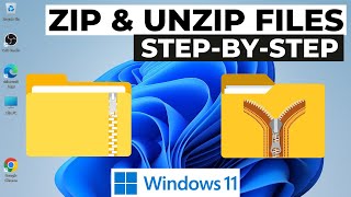 How to Zip and Unzip Files and Folders in Windows 11 2024 [upl. by Nilerual]