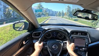 2020 Nissan Maxima SV  POV Test Drive  060 [upl. by Rheingold]