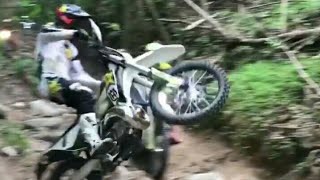 Graham Jarvis trials in Indonesia with Husqvarna FE250  jalur Hambalang [upl. by Murdock]