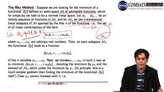 Calculus of Variation Lecture 29  The Ritz method and some theorems  Nothing [upl. by Peonir169]