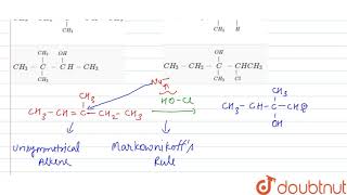 3Methyl2pentene on reaction with HOCl gives [upl. by Bates]