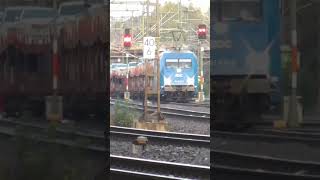 Nachtzug kommt nach Hamburg RDC mit ihrer blauen 101 031  3 und Autoreisezug train railway [upl. by Enrica241]