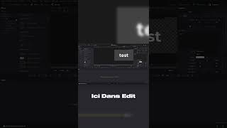 Ajouter Une Aberration Chromatique Sur Davinci Resolve edit davinciresolve débutant [upl. by Rosio]