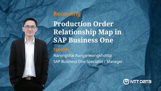 Production Order Relationship Map in SAP Business One [upl. by Anilatac544]