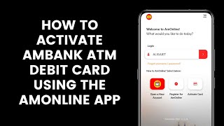 How to Register And Activate Ambank ATM Debit Card Using the AmOnline App [upl. by Ecyoj288]