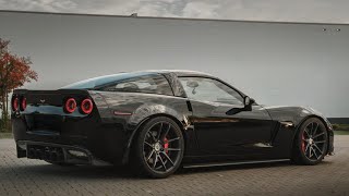 Black Corvette C6 Z06  LS7 Sound  Tribute ZWEI 4K [upl. by Lanahtan]