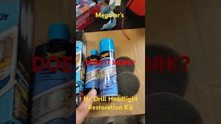 Does the Drillless Meguiars Headlight Restoration Kit Work [upl. by Ysor]