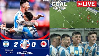 Lionel Messi Ends Copa America Goal Drought as Argentina Defeats Canada to Reach Final [upl. by Whitman]