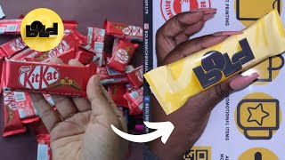 how to Wrap Your Personalised Kitkat Wrapper [upl. by Nimaj]