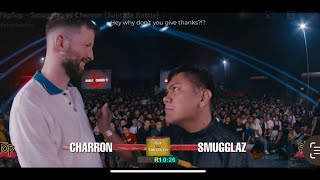 Charron vs Smugglaz Fliptop Battle LeagueMillion Views in One Day smugglaz fliptopbattle [upl. by Lumpkin]