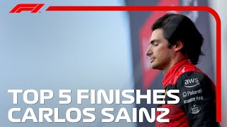 Carlos Sainzs Top 5 Race Finishes [upl. by Krenek]