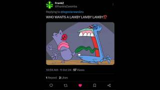 Twitter Sings quotLamby Lamby Dancequot ft frankz3595 gravityfalls twitter shorts [upl. by Ardekan]