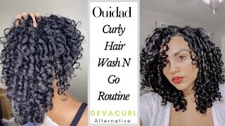 Alternative To DEVACURL  Updated Curly Hair Routine Using Ouidad  Wash And Go [upl. by Sylvester]