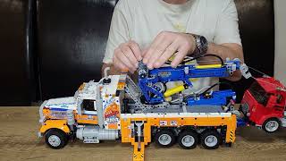 Lego 42128HeavyDuty Tow Truck operational demonstration [upl. by Colb]