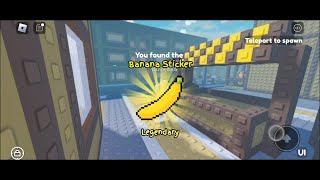 New Update 150  How to find Banana Sticker in Find the Stickers  Roblox [upl. by Avin]