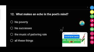 What makes an echo in the poets mind [upl. by Arluene996]