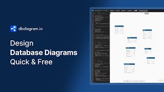 dbdiagramio  Free Tool to Design Database Diagrams Quickly [upl. by Fleurette]