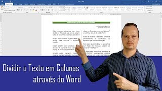 Dividir o Texto em Colunas através do Word [upl. by Elberta533]